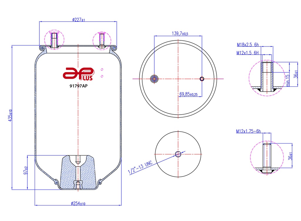 91797AP Kit pulmon