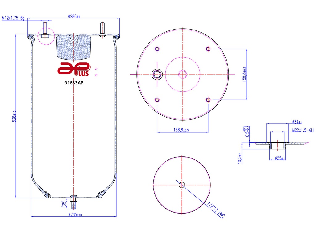 91833AP Kit pulmon