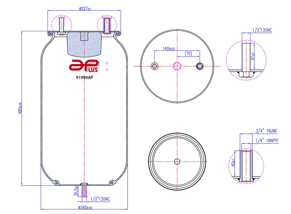 91994AP Kit pulmon