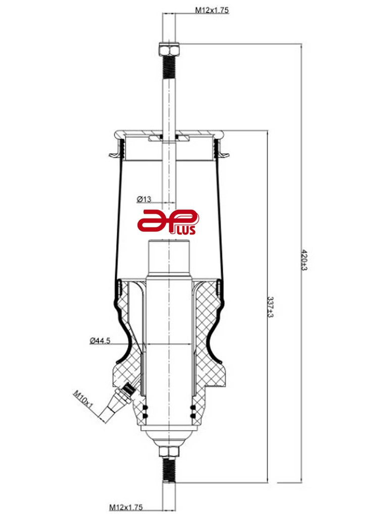 93202AMRAP Amortiguador de cabina con fuelle