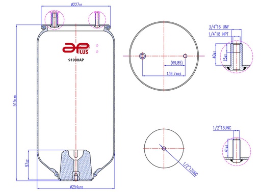 [91998AP] 91998AP Kit pulmon